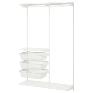 Стеллаж - BOAXEL IKEA/БОАКСЕЛЬ ИКЕА, 40х124х200 см, белый