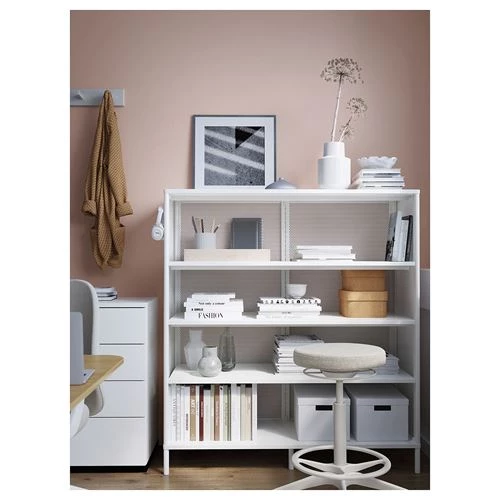 Стеллаж - IKEA BEKANT, 134х121х45 см, белый, БЕКАНТ ИКЕА (изображение №4)