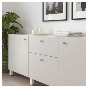 Второе фото. Ручка-кнопка - IKEA ENERYDA, 2.7 см, хром, ЭНЕРИДА ИКЕА