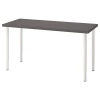 Письменный стол - IKEA LAGKAPTEN/OLOV, 140х60х63-93 см, темно-серый/белый, ЛАГКАПТЕН/ОЛОВ ИКЕА