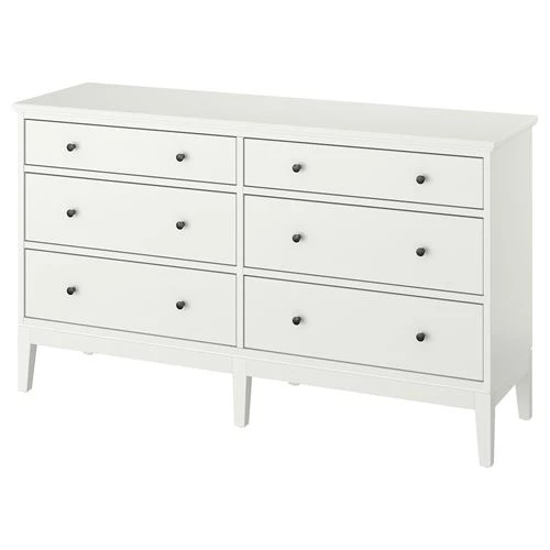 Комод с 6 ящиками - IKEA IDANAS/IDANÄS, 162x95 см, белый ИДАНЭС ИКЕА (изображение №1)