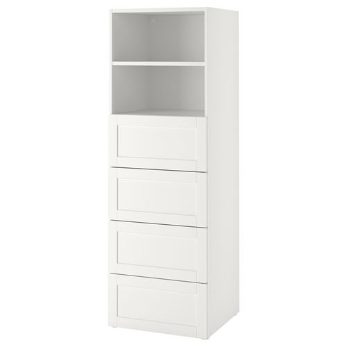 Комод детский - IKEA PLATSA/SMÅSTAD/SMASTAD, 181х60 см, белый, ИКЕА