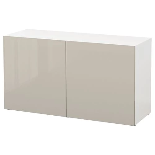 Шкаф - IKEA BESTÅ/BESTA/Бесто ИКЕА, 120x42x64 см,серый (изображение №1)