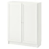 Книжный шкаф с дверцей - BILLY/OXBERG IKEA/БИЛЛИ/ОКСБЕРГ ИКЕА, 30х80х106 см, белый (изображение №1)