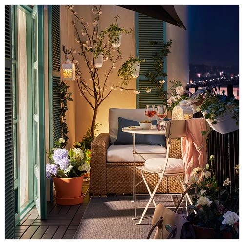 Садовое кресло - IKEA SOLLERON/SOLLERÖN, 98х82х88 см, коричневый СОЛЛЕРОН ИКЕА (изображение №2)