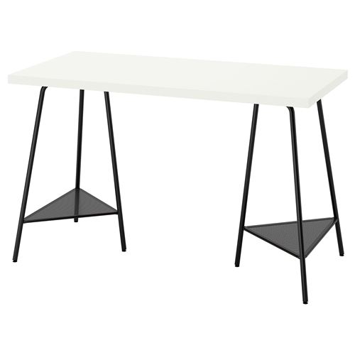 Письменный стол - IKEA LAGKAPTEN/TILLSLAG, 120х60 см, белый/черный, ЛАГКАПТЕН/ТИЛЛЬСЛАГ ИКЕА