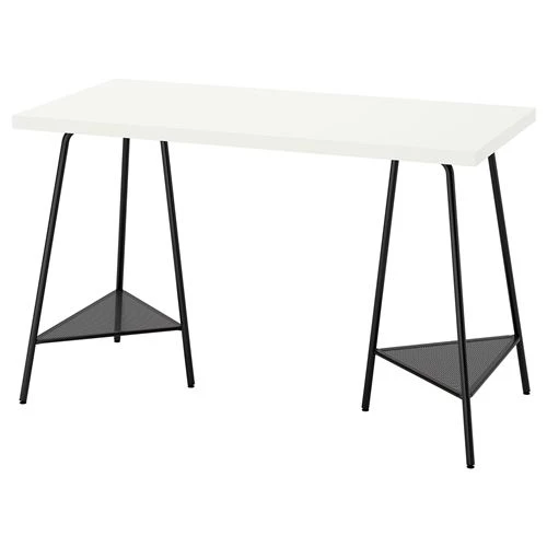 Письменный стол - IKEA LAGKAPTEN/TILLSLAG, 120х60 см, белый/черный, ЛАГКАПТЕН/ТИЛЛЬСЛАГ ИКЕА (изображение №1)