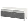 Тумба под ТВ - IKEA BESTÅ/BESTA, 120x42x48 см, серый, Бесто ИКЕА