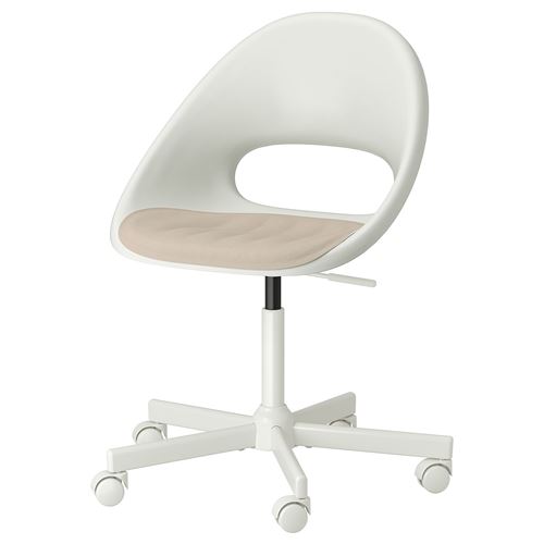 Офисный стул - IKEA LOBERGET/MALSKÄR/MALSKAR, 67x67x90см, белый, МАЛЬСКАР ЛОБЕРГЕТ ИКЕА