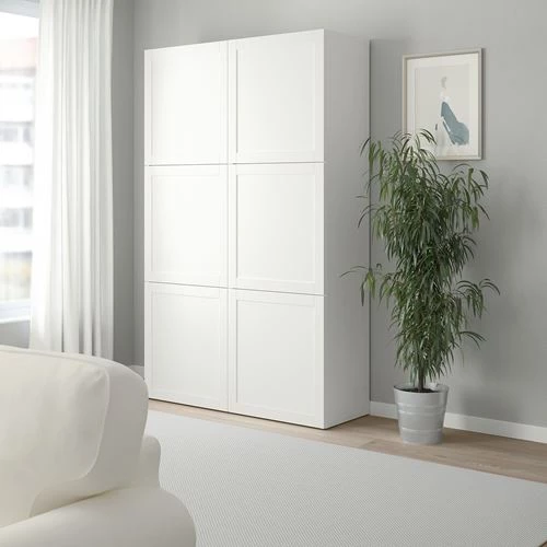 Комбинация для хранения - IKEA BESTÅ/BESTAБеста/Бесто ИКЕА, 120x40x192 см, белый, (изображение №6)