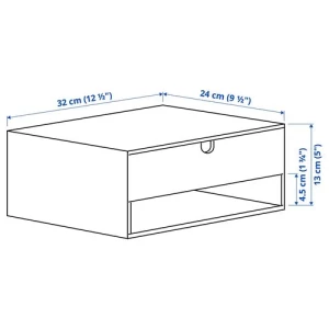 Органайзер - IKEA HASTVISKARE, 32x24 см, коричневый, ИКЕА