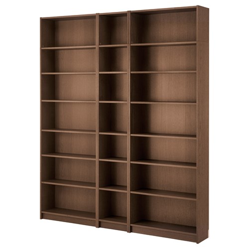 Открытый книжный шкаф - BILLY IKEA/БИЛЛИ ИКЕА, 28х200х237 см, коричневый