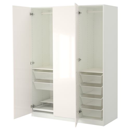 Гардероб - IKEA PAX/FARDAL, 150x60x201 см, белый ПАКС/ФАРДАЛЬ ИКЕА