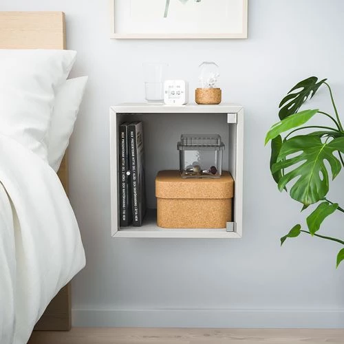 Настенный шкаф - EKET  IKEA/  ЭКЕТ ИКЕА,  35x35x35 см, серый (изображение №2)
