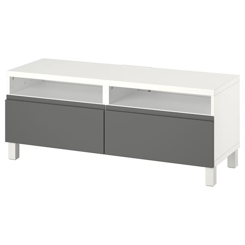 Тумба под ТВ - IKEA BESTÅ/BESTA, 120x42x48 см, серый, Бесто ИКЕА