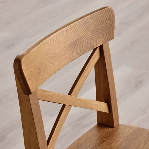 Барный стул - IKEA INGOLF/ИКЕА ИНГОЛЬФ, 39х45х93см, морилка/антик (изображение №9)
