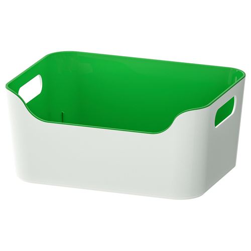 Коробка - VARIERA IKEA/ ВАРЬЕРА ИКЕА, белый/зеленый