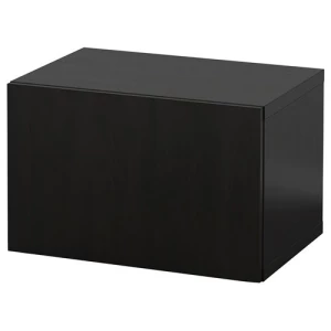 Навесной шкаф - IKEA BESTÅ/BESTA, 60x42x38 см, черный, БЕСТО ИКЕА