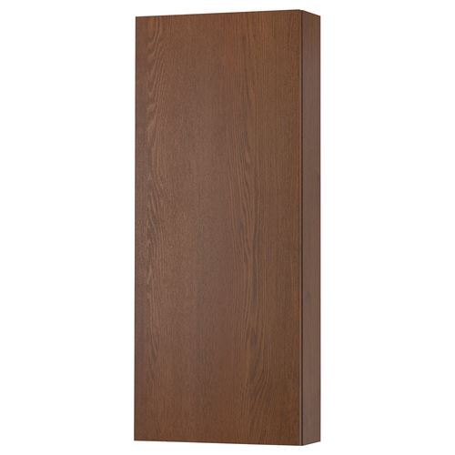 Навесной шкаф с 1 дверцей - IKEA GODMORGON, 40x14x96 см, под коричневый мореный ясень ГОДМОРГОН ИКЕА