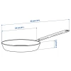 Сковорода - IKEA HEMKOMST, 24 см, нержавеющая сталь/с антипригарным покрытием ИКЕА (изображение №5)