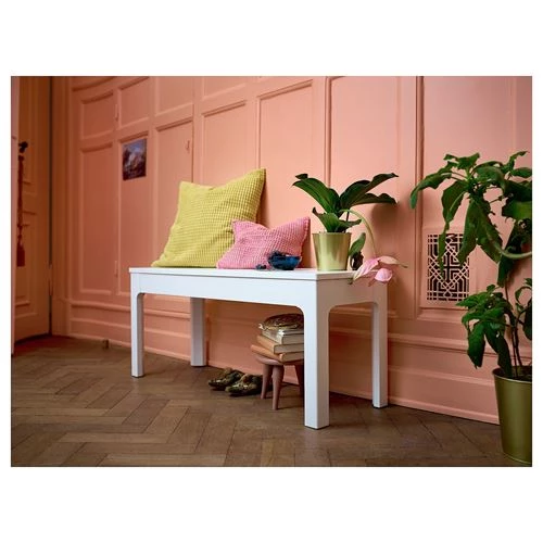 Скамья - IKEA EKEDALEN, 105х36 см, белый, ЭКЕДАЛЕН ИКЕА (изображение №3)