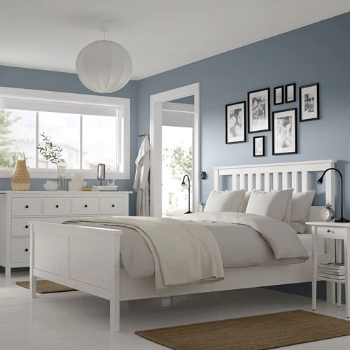 Комплект мебели д/спальни  - IKEA HEMNES, белый, 200x140см, ХЕМНЭС ИКЕА (изображение №2)