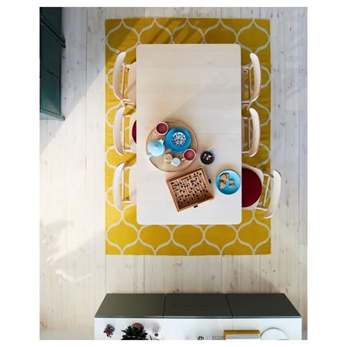 Раздвижной обеденный стол - IKEA RÖNNINGE, 210/155х90х75 см, коричневый, РЁННИНГЕ ИКЕА (изображение №4)
