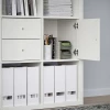 Стеллаж 16 ячеек с ящиками - IKEA KALLAX, 147х147 см, белый, КАЛЛАКС ИКЕА (изображение №3)