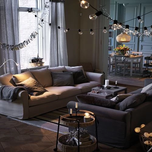 3-местный диван - IKEA GRÖNLID/GRONLID, 98x247см, бежевый, ГРЁНЛИД  ИКЕА (изображение №4)