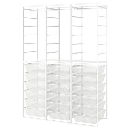 Открытый шкаф - JONAXEL IKEA/ЙОНАХЕЛЬ ИКЕА, 51х148х207 см, белый