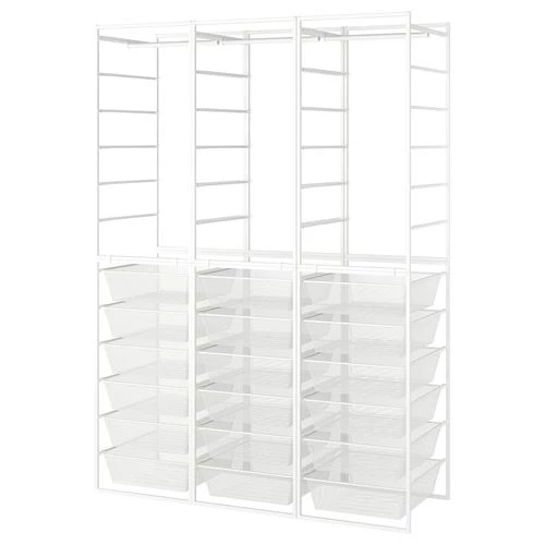 Открытый шкаф - JONAXEL IKEA/ЙОНАХЕЛЬ ИКЕА, 51х148х207 см, белый (изображение №1)