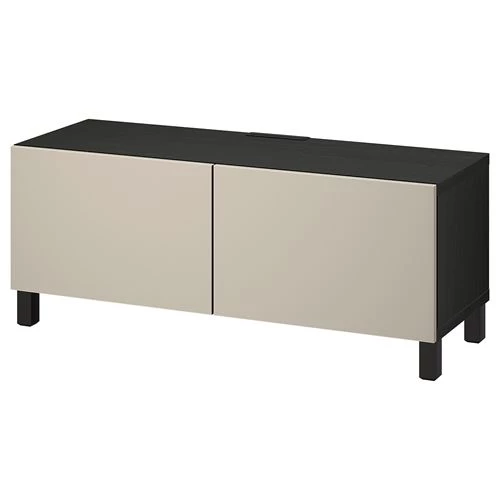 Тумба под ТВ - IKEA BESTÅ/BESTA, 120x42x48 см, черный, Бесто ИКЕА (изображение №1)