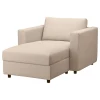 Кресло-кровать - IKEA VIMLE, 111х164х83 см, бежевый, ВИМЛЕ ИКЕА