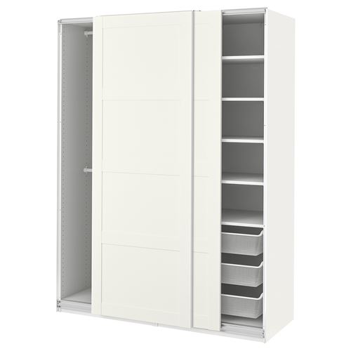 Шкаф-купе - IKEA PAX/BERGSBO/ПАКС/БЕРГСБУ ИКЕА, 150x66x201 см, белый