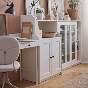 Шкаф - HAUGA IKEA/ ХАУГА ИКЕА, 105x116х36 см, белый