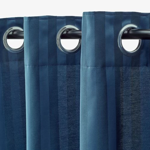 Штора, 2 шт. - IKEA MAJRID, 300х145 см, синий, МАЙРИД ИКЕА (изображение №3)