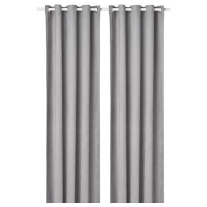 Затемняющая штора - IKEA BIRTNA, 145x300, серый ИКЕА