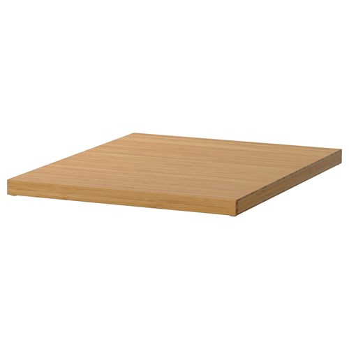Полка - IKEA ELVARLI/ЭЛВАРЛИ ИКЕА, 51х40х2,5 см, светло-коричневый