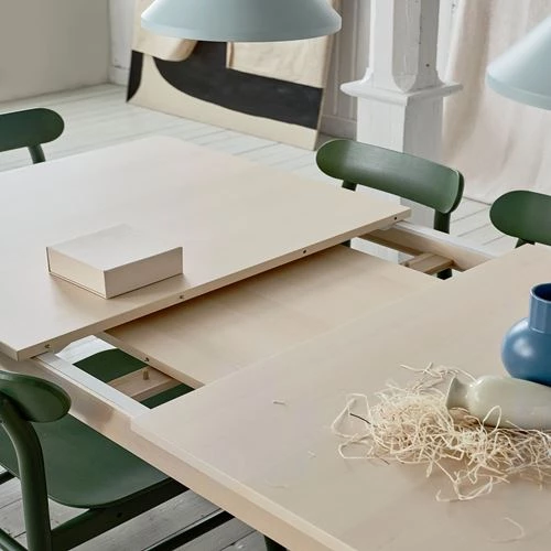 Раздвижной обеденный стол - IKEA RÖNNINGE, 210/155х90х75 см, коричневый, РЁННИНГЕ ИКЕА (изображение №5)