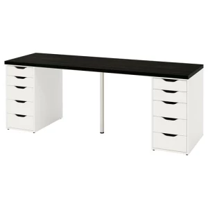 Письменный стол - IKEA LAGKAPTEN/ALEX, 200x60 см, белый, Алекс/Лагкаптен ИКЕА
