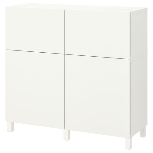 Комбинация для хранения - IKEA BESTÅ/BESTA/Беста/Бесто ИКЕА, 120x42x112 см, белый,