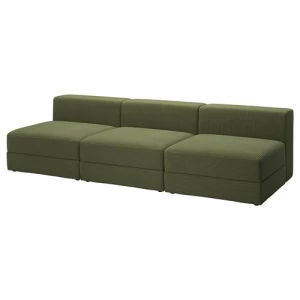 Трёхместный диван - IKEA JÄTTEBO 4/JATTEBO 4, 71x95x285см, темно-зеленый, ЙЕТТЕБО 4 ИКЕА