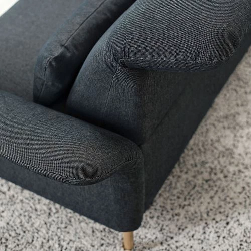 5-местный угловой диван и шезлонг - IKEA FAMMARP, 108x109см, черный, ФАММАРП ИКЕА (изображение №4)