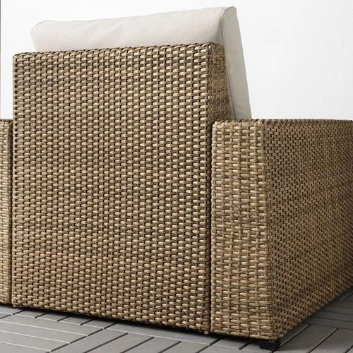 Садовое кресло - IKEA SOLLERON/SOLLERÖN, 98х82х88 см, коричневый СОЛЛЕРОН ИКЕА (изображение №4)