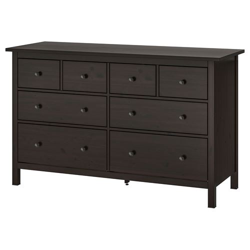 Комод с 8 ящиками - IKEA HEMNES, 160х96х50, коричневый, Хемнэс ИКЕА