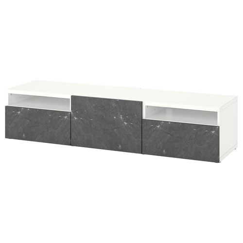 Тумба под ТВ - IKEA BESTÅ/BESTA, 180x42x39 см, серый, Бесто ИКЕА