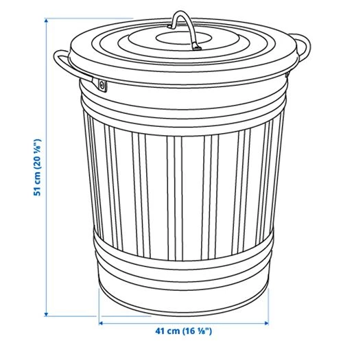 KNODD корзина для мусора ИКЕА (изображение №6)