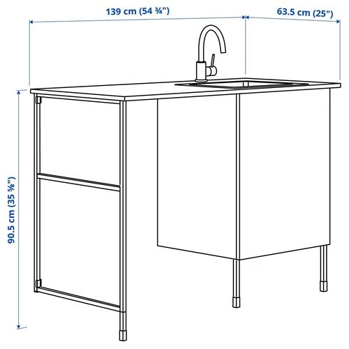 ENHET шкаф комбинация для прачечной и кухни ИКЕА (изображение №4)
