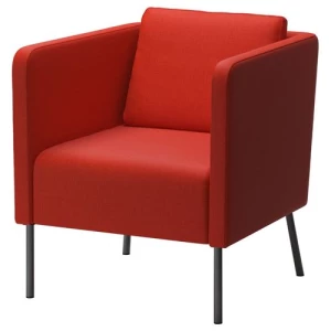Кресло - IKEA EKERÖ/EKERO, 75х70 см, красный, ЭКЕРЁ ИКЕА