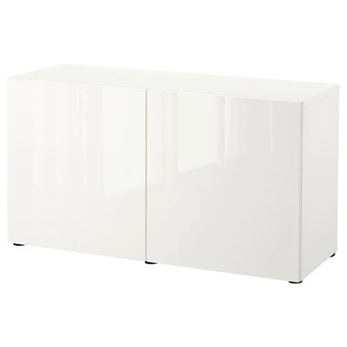 Комбинация для хранения - IKEA BESTÅ/BESTA /Беста/Бесто ИКЕА, 120x42x65 см, белый, (изображение №1)